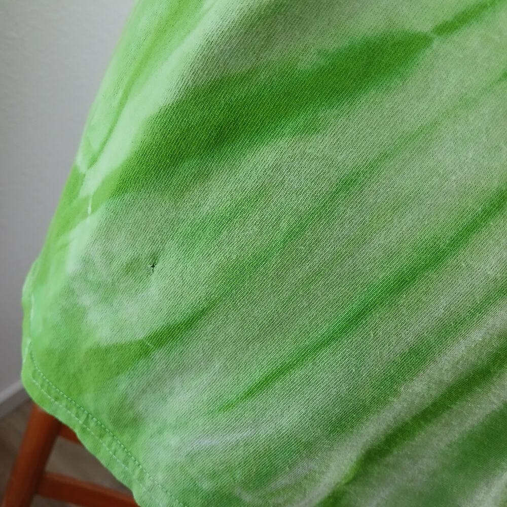 Uncle Sam's Sandwich Bar Pittsburgh Green Tie-dye T-shirt L distressed worn - Picture 7 of 14